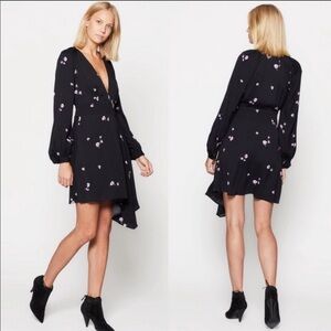 Equipment Alexandria v-neck floral mini dress S